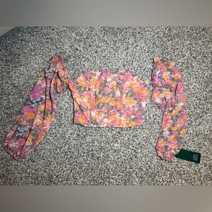 Wild Fable Multicolor Smocked Top